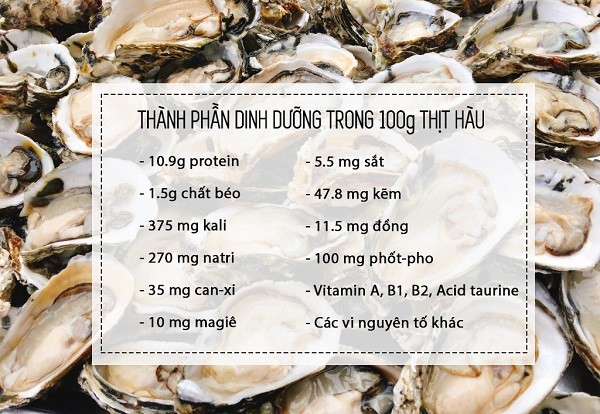 dinh duong trong thit hau